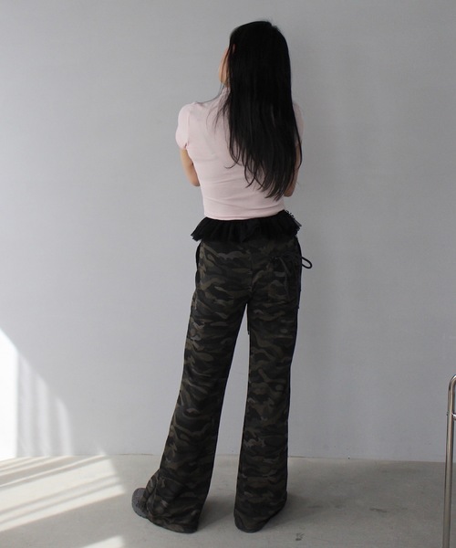 SANSeLF(サンセルフ)の「【SANSeLF】カモフラ柄リラックスフレアパンツ sanw25s065(その他パンツ・レディース・カモフラージュ・FREE)」の8枚目の写真