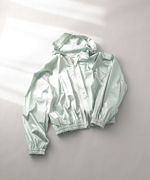 EGOIST（エゴイスト）の「EGOISTメタリックアウター（ブルゾン・レディース・ミント・FREE）」の8枚目の写真