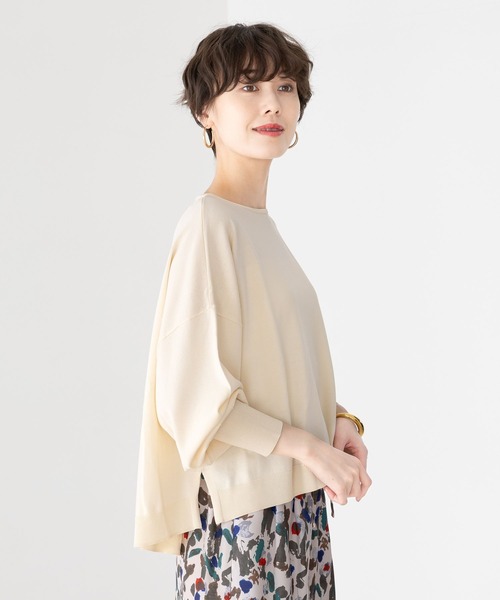 Elura（エルーラ）の「サラサラタッチボートネックプルオーバー/ 291201（ニット/セーター・レディース・オフホワイト/ブルー/ネイビー/イエロー/オレンジ/ダークネイビー・MEDIUM/LARGE）」の16枚目の写真