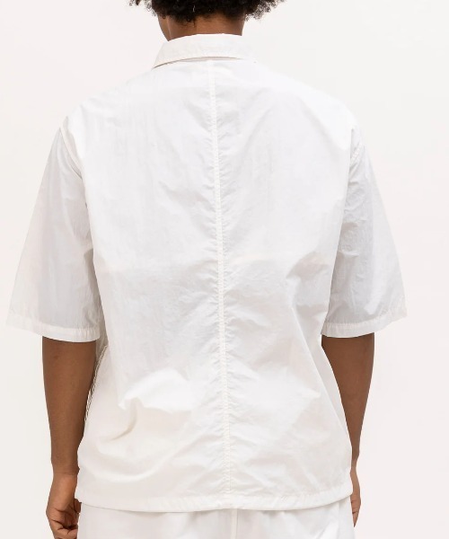 UNFRM OUTDOOR STANDARD(ユニフォームアウトドアスタンダード)の「【UNFRM OUTDOOR STANDARD:ユニフォームアウトドアスタンダード】PE TYPEWRITER AFRICAN EMBROIDERY S/S WORK SHIRT ワークシャツ 刺繍 リングドットボタン ポケット付き 裾スピンドル(シャツ/ブラウス・メンズ・ネイビー/オフホワイト・MEDIUM/LARGE/X-LARGE)」の8枚目の写真