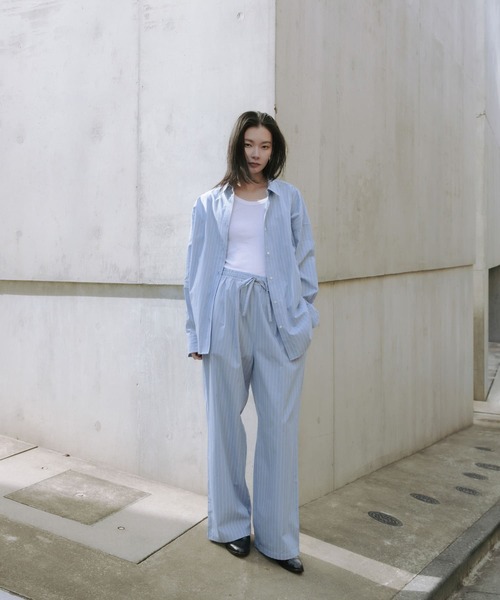 URBAN RESEARCH / アーバンリサーチ new basic　インドスビンコットンストライプシャツ new basic インドスビンコットンストライプシャツ[URA4-23C010
