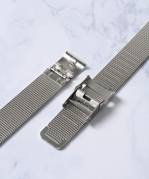 TETE HOMME(テットオム)の「【zandy / ズィー・アンド・ワイ】2点セット 細製ミラネーゼバンド メッキハードフルケース(デジタル腕時計・レディース・ブラック/ピンクゴールド/ゴールド/シルバー・SMALL)」の13枚目の写真
