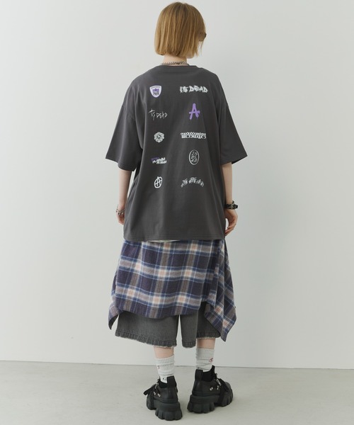 AIVER（アイバー）の「AIVER　スポンサーS/S TEE（Tシャツ/カットソー・メンズ・ホワイト/ブラック/チャコールグレー・SMALL/MEDIUM/LARGE）」の22枚目の写真