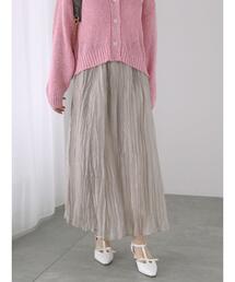 Te chichi TERRASSE | シャイニークリンクルスカート《2025spring catalog item》(スカート)