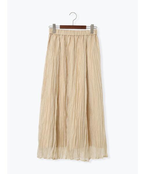 Te chichi TERRASSE（テチチテラス）の「シャイニークリンクルスカート《2025spring catalog item》（スカート・レディース・ベージュ/パープル/グレー・F）」の15枚目の写真