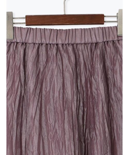 Te chichi TERRASSE（テチチテラス）の「シャイニークリンクルスカート《2025spring catalog item》（スカート・レディース・ベージュ/パープル/グレー・F）」の17枚目の写真