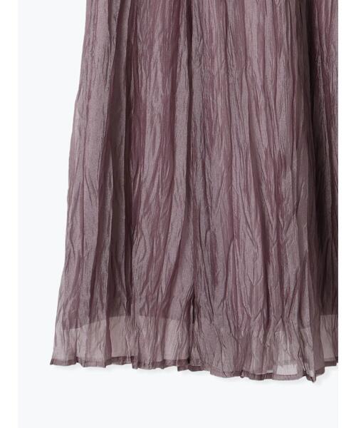 Te chichi TERRASSE（テチチテラス）の「シャイニークリンクルスカート《2025spring catalog item》（スカート・レディース・ベージュ/パープル/グレー・F）」の19枚目の写真