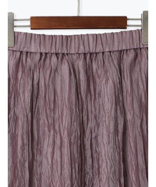Te chichi TERRASSE（テチチテラス）の「シャイニークリンクルスカート《2025spring catalog item》（スカート・レディース・ベージュ/パープル/グレー・F）」の20枚目の写真