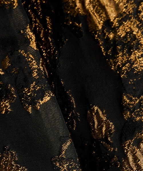 ANDRESD(アンドレスド)の「ジャガードジッパードレス / jacquard zipper dress(ドレス・レディース・ブラック/ブロンズ・S/M/L)」の6枚目の写真