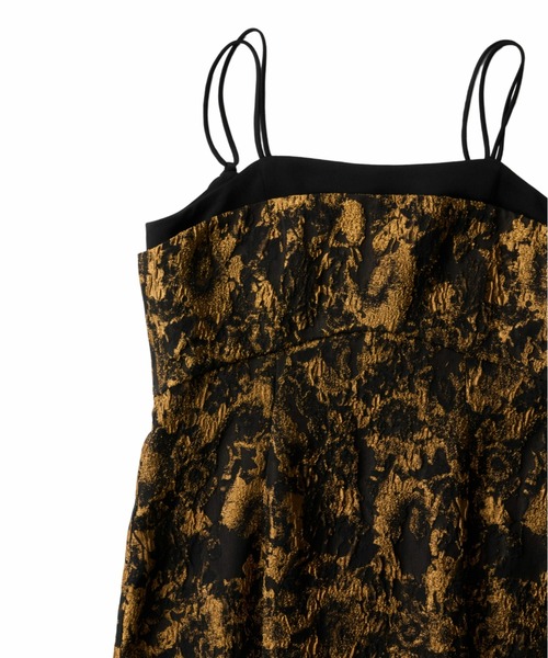 ANDRESD(アンドレスド)の「ジャガードジッパードレス / jacquard zipper dress(ドレス・レディース・ブラック/ブロンズ・S/M/L)」の8枚目の写真