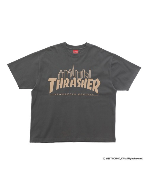 Manhattan Portage（マンハッタンポーテージ）の「S/S Print T-Shirt THRASHER（Tシャツ/カットソー・メンズ・ブラック/チャコール/ホワイト・LARGE/SMALL/MEDIUM/X-LARGE）」の3枚目の写真