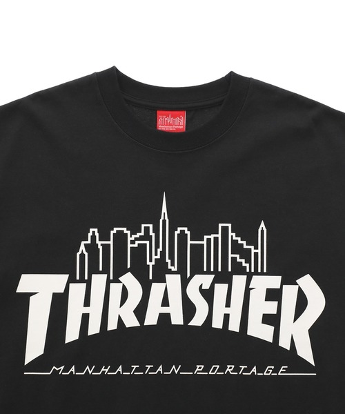 Manhattan Portage（マンハッタンポーテージ）の「S/S Print T-Shirt THRASHER（Tシャツ/カットソー・メンズ・ブラック/チャコール/ホワイト・LARGE/SMALL/MEDIUM/X-LARGE）」の4枚目の写真