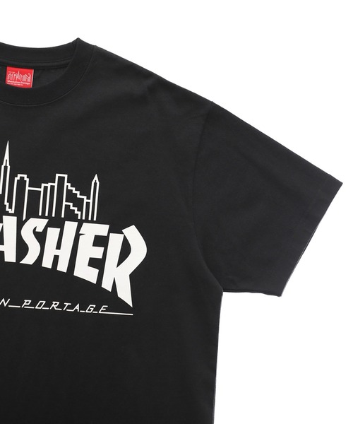 Manhattan Portage（マンハッタンポーテージ）の「S/S Print T-Shirt THRASHER（Tシャツ/カットソー・メンズ・ブラック/チャコール/ホワイト・LARGE/SMALL/MEDIUM/X-LARGE）」の5枚目の写真