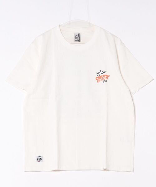 CHUMS（チャムス）の「CHUMS/チャムス 半袖Tシャツ バックプリント CH01-2522（Tシャツ/カットソー・メンズ・ホワイト/ブラック/ミント/パープル・M/L/XL）」の22枚目の写真