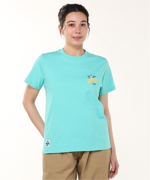 CHUMS（チャムス）の「CHUMS/チャムス 半袖Tシャツ バックプリント CH01-2522（Tシャツ/カットソー・メンズ・ホワイト/ブラック/ミント/パープル・M/L/XL）」の11枚目の写真
