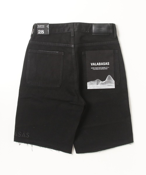 [VALABASAS] PRESS Shorts Black Wash デニムハーフパンツ Valabasas/バラバサス/Mr.SHORTS DENIM | ROYAL FLASH（ロイヤル