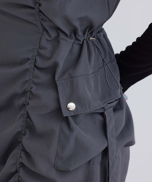 fifth（フィフス）の「カーゴギャザーキャミワンピース（ワンピース・レディース・ブラック/グレー/ライトベージュ・M）」の21枚目の写真