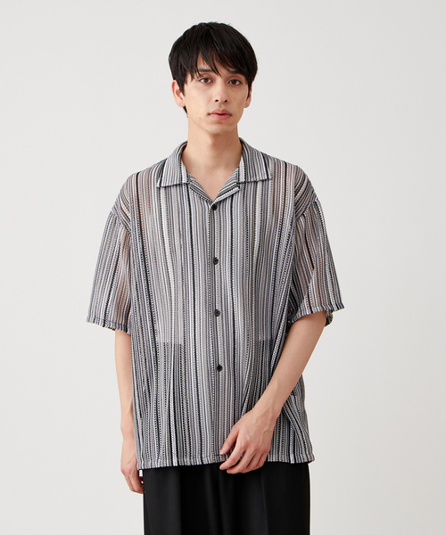 B.C STOCK(ベーセーストック)の「レース アソート オープンカラーシャツ(シャツ/ブラウス・メンズ・チャコールグレー/ネイビー/ホワイト・MEDIUM/LARGE)」の13枚目の写真