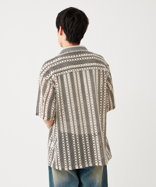 B.C STOCK(ベーセーストック)の「レース アソート オープンカラーシャツ(シャツ/ブラウス・メンズ・チャコールグレー/ネイビー/ホワイト・MEDIUM/LARGE)」の20枚目の写真