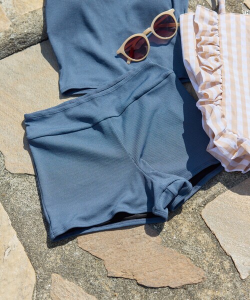 FREAK'S STORE（フリークスストア）の「限定展開　バック リボン タンクトップ セット 水着（トップス・パンツ）（水着・レディース・ブラック/ネイビー/ブラウン/ナチュラル/ブルー・ﾌﾘ-）」の8枚目の写真