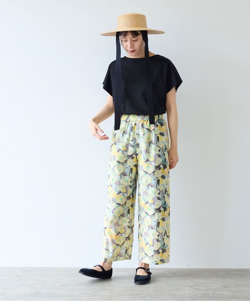 【専用】２点まとめ買い シニヨン水彩柄パンツ ✨シアンシャツ シニヨン（CHIGNON）水彩イージーパンツ／オフホワイト - 11,880