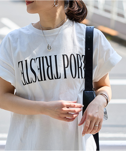 ラウンドヘムピグメントTシャツ（Tシャツ/カットソー）｜JOURNAL