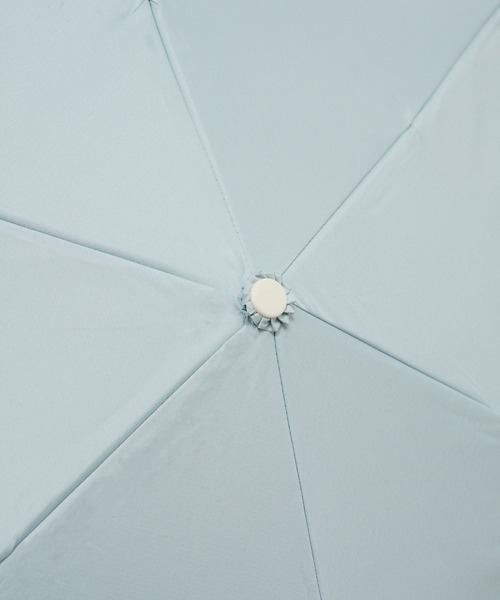 SETUP7（セットアップセブン）の「【SETUP7】50cm パステルボーダー バンブーハンドル折りたたみ傘 晴雨兼用 日傘 UPF50+ 18780 MYJ（折りたたみ傘・レディース・ベージュ/ブラック/ミント・FREE）」の7枚目の写真