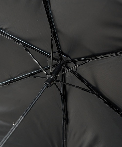 SETUP7（セットアップセブン）の「【SETUP7】50cm パステルボーダー バンブーハンドル折りたたみ傘 晴雨兼用 日傘 UPF50+ 18780 MYJ（折りたたみ傘・レディース・ベージュ/ブラック/ミント・FREE）」の9枚目の写真