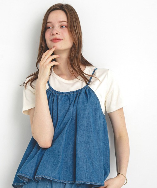 URBAN RESEARCH Sonny Label(アーバンリサーチサニーレーベル)の「オーガニックコットンコンパクトスムースTシャツ(Tシャツ/カットソー・レディース・ミント/イエロー/ブラウン/オフホワイト・FREE)」の15枚目の写真