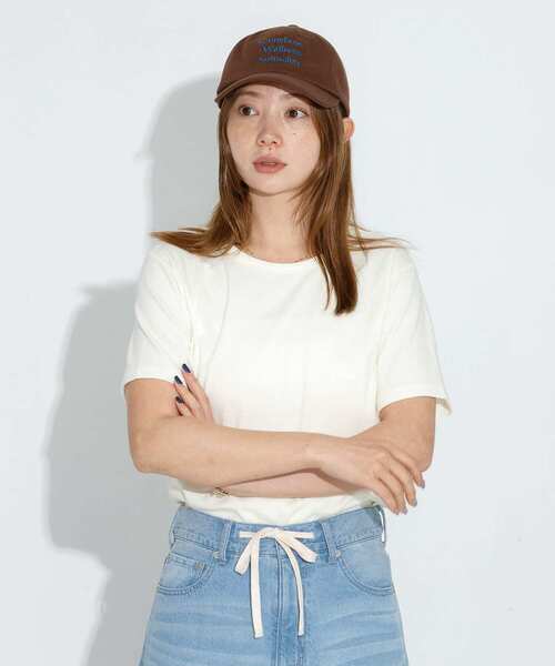 URBAN RESEARCH Sonny Label(アーバンリサーチサニーレーベル)の「オーガニックコットンコンパクトスムースTシャツ(Tシャツ/カットソー・レディース・ミント/イエロー/ブラウン/オフホワイト・FREE)」の19枚目の写真