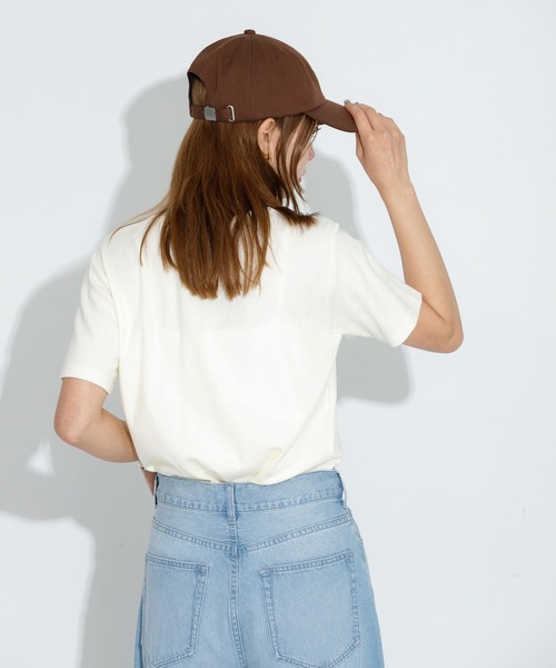 URBAN RESEARCH Sonny Label(アーバンリサーチサニーレーベル)の「オーガニックコットンコンパクトスムースTシャツ(Tシャツ/カットソー・レディース・ミント/イエロー/ブラウン/オフホワイト・FREE)」の22枚目の写真