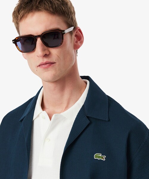 LACOSTE（ラコステ）の「ワッフルニットオープンカラーシャツ（シャツ