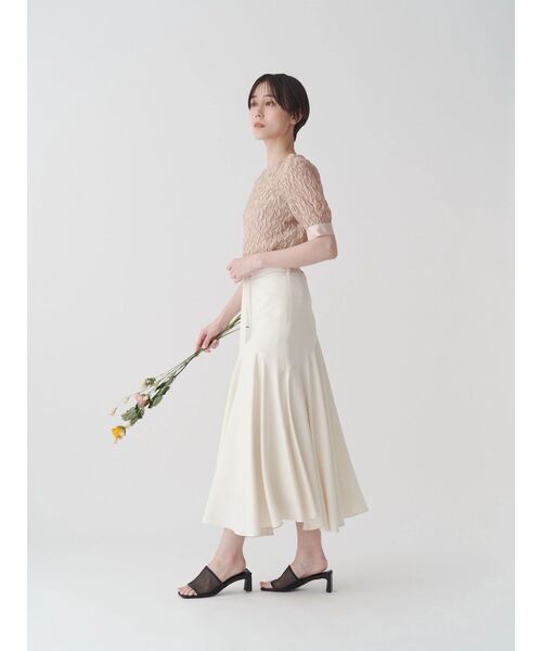 TONAL（トーナル）の「スモッキングシアーブラウス（シャツ/ブラウス・レディース・ネイビー/ベビーピンク/オフホワイト・MEDIUM）」の9枚目の写真