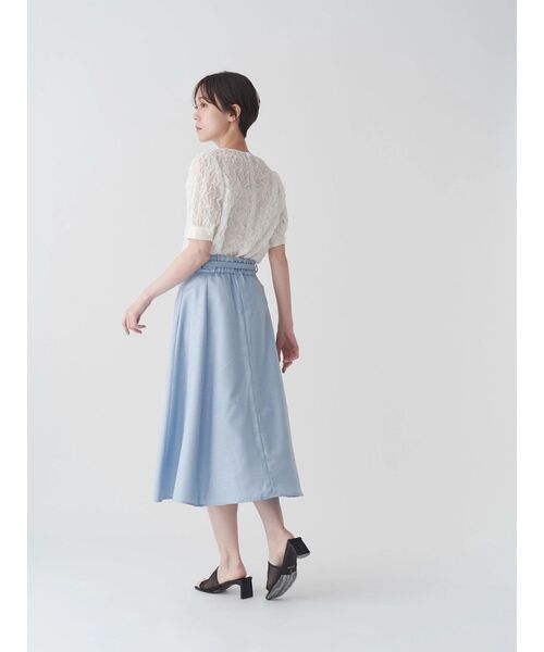 TONAL（トーナル）の「スモッキングシアーブラウス（シャツ/ブラウス・レディース・ネイビー/ベビーピンク/オフホワイト・MEDIUM）」の12枚目の写真