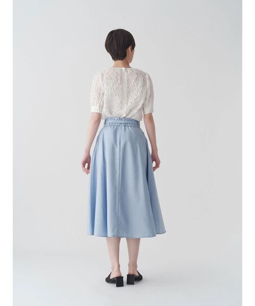 TONAL（トーナル）の「スモッキングシアーブラウス（シャツ/ブラウス・レディース・ネイビー/ベビーピンク/オフホワイト・MEDIUM）」の13枚目の写真