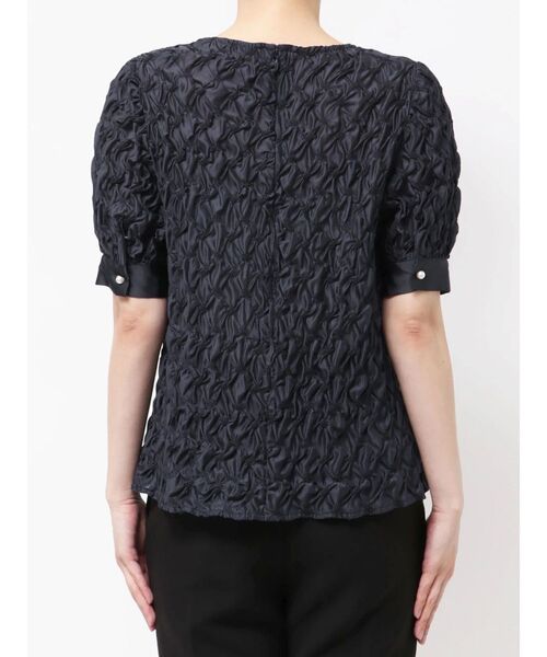 TONAL（トーナル）の「スモッキングシアーブラウス（シャツ/ブラウス・レディース・ネイビー/ベビーピンク/オフホワイト・MEDIUM）」の17枚目の写真