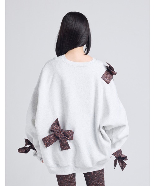 Little Sunny Bite/leopard sweat top