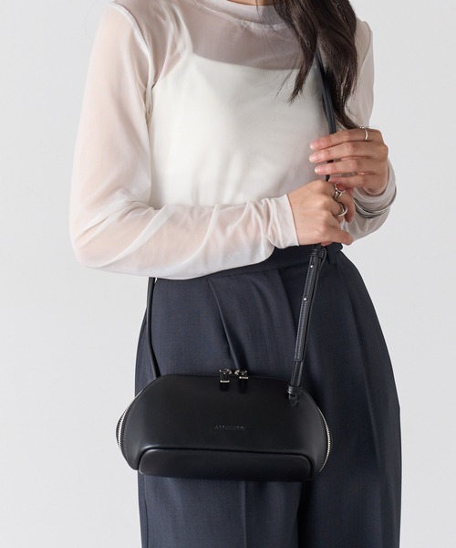 ADD CULUMN(アドカラム)の「【ADD CULUMN】 FIGRE POCHETTE A25W02B398(ショルダーバッグ・レディース・バーガンディー/ブラウン/アイボリー/カーキ/ブラック/グレー・FREE)」の7枚目の写真