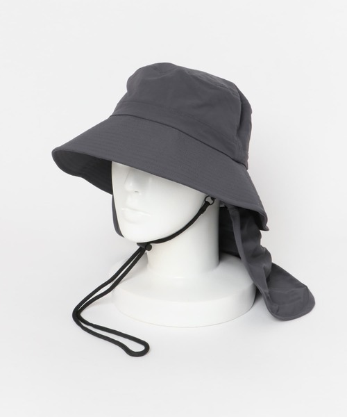 SMELLY（スメリー）の「『撥水/UVカット』サンシェードバケットハット（ハット・レディース・チャコールグレー/ベージュ・-）」の15枚目の写真