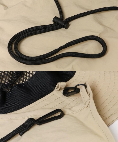 SMELLY（スメリー）の「『撥水/UVカット』サンシェードバケットハット（ハット・レディース・チャコールグレー/ベージュ・-）」の19枚目の写真