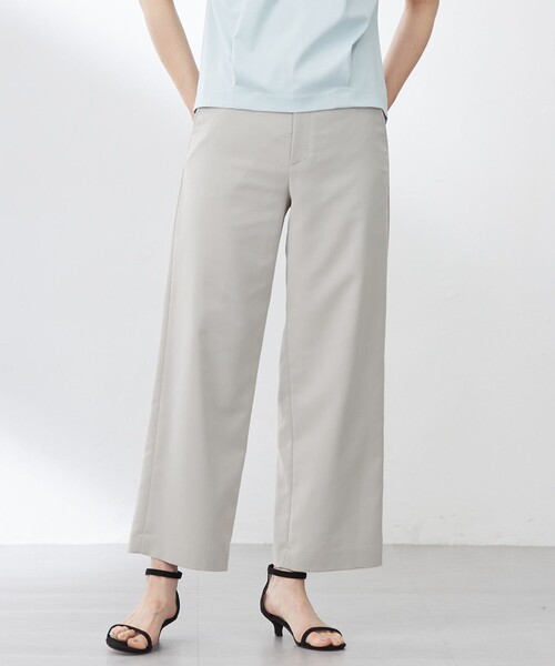 J.PRESS（ジェイプレス）の「【洗える】Crispyツイル ストレート パンツ（その他パンツ・レディース・ブラック系/ベージュ系・11/9/7）」の2枚目の写真