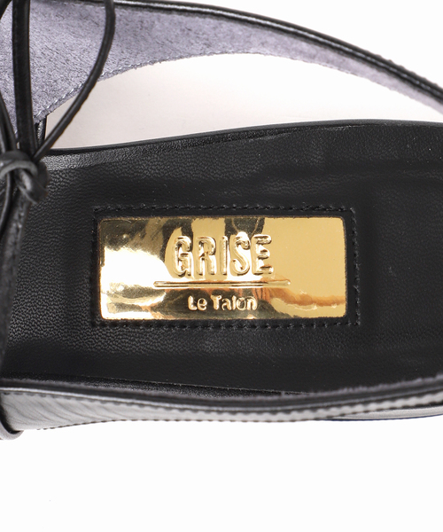 LE TALON（ルタロン）の「GRISE3cmレザーWナローリボンサンダル（サンダル・レディース・ホワイト/ブラック/ベージュ・SMALL/MEDIUM/X-LARGE/LARGE）」の16枚目の写真