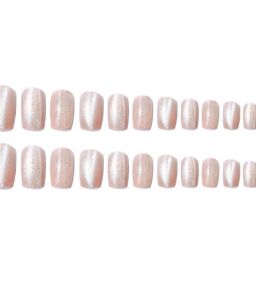 shoppinggo（ショッピングゴー）の「ネイルチップ ショート ネイルアート（ネイルシール/ネイルチップ・レディース・ベージュ系その他・FREE）」の2枚目の写真