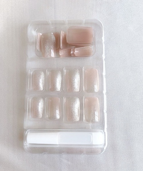 shoppinggo（ショッピングゴー）の「ネイルチップ ショート ネイルアート（ネイルシール/ネイルチップ・レディース・ベージュ系その他・FREE）」の3枚目の写真
