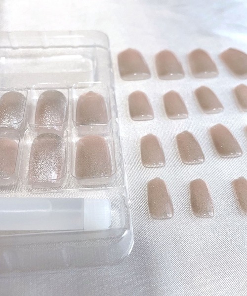 shoppinggo（ショッピングゴー）の「ネイルチップ ショート ネイルアート（ネイルシール/ネイルチップ・レディース・ベージュ系その他・FREE）」の7枚目の写真
