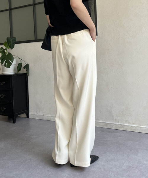 prose verse（プロズヴェール）の「ダブルクロスセンタープレスタックパンツ（その他パンツ・レディース・アイボリー・MEDIUM/PM/LARGE/PL）」の11枚目の写真