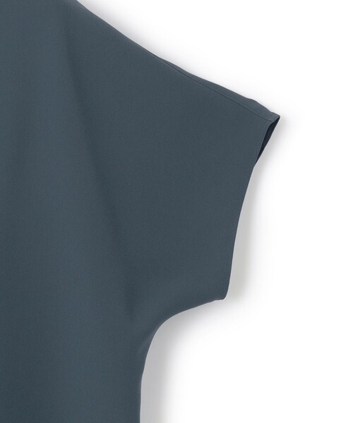 吸水速乾/UVカット/接触冷感】ストレッチジョーゼット バンドカラー