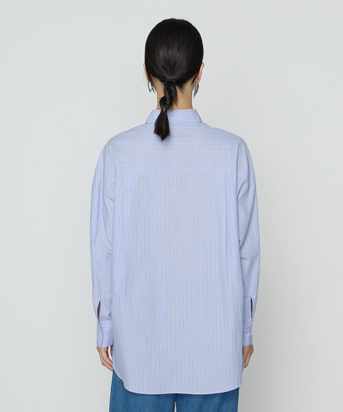 COMME CA（コムサ）の「タイプライターストライプ シャツ（シャツ/ブラウス・レディース・ネイビー/サックスブルー・FREE）」の18枚目の写真
