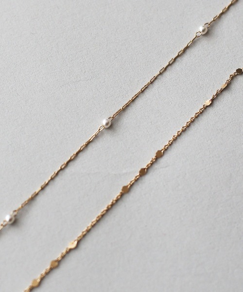 BLUEEAST（ブルーイースト）の「2連ステーションネックレス / ニッケルフリー（ネックレス・レディース・シルバー/ゴールド・FREE）」の6枚目の写真