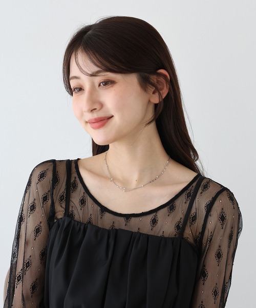 BLUEEAST（ブルーイースト）の「2連ステーションネックレス / ニッケルフリー（ネックレス・レディース・シルバー/ゴールド・FREE）」の11枚目の写真